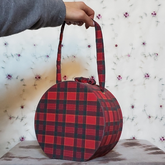 Vintage Tartan Plaid Train Case / Box Purse - Picture 7 of 9